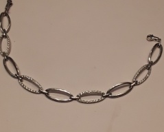 Nåramek bílé zlato 010J,ryzost 585/1000,váha 8,07g,dēlka 18cm,, Cena: 6.380 Kč Nåramek bílé zlato 010J,ryzost 585/1000,váha 8,07g,dēlka 18cm,, Cena: 6.380 Kč