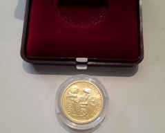 Zlatá mince_017J,ryzost 999/10000,váha 7,71g,Hamr vDobřīvě, Cena: 13.000 Kč