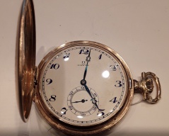 Zlaté třīplåšťove hodinky_0046J,ryzost 585/1000,váha 77,14g, Cena: 39.000 Kč