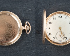 Zlaté kapesní tříplášťové hodinky_013T, hmotnost 70,49g, ryzost 585/1000, Cena: 18.900 Kč Zlaté kapesní tříplášťové hodinky_013T, hmotnost 70,49g, ryzost 585/1000, Cena: 18.900 Kč