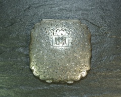 Stříbrná pudřenka_025J, ryzost 835/1000, hmotnost 76,27g, rozměry 68x70mm, Cena: 1.900 Kč