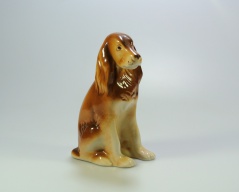 Porcelánová soška psa_018J, značeno Duchcov, výška 13 cm, Cena: 350 Kč